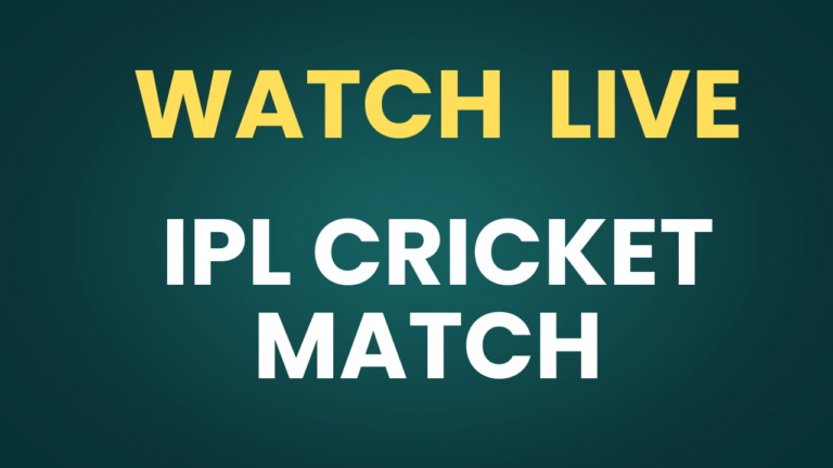 Watch live TATA IPL T20 CRICKET MATCH FREE